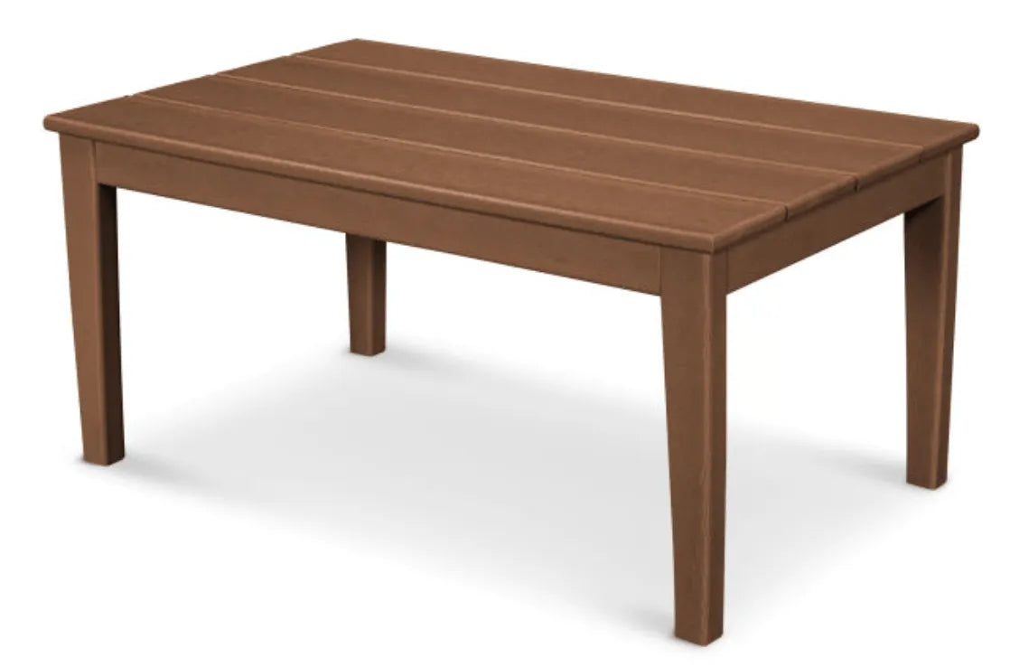 Polywood Polywood Table Teak POLYWOOD® Newport 22&quot;x36&quot; Coffee Table