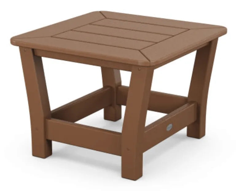 Polywood Polywood Table Teak POLYWOOD® Harbour Slat End Table