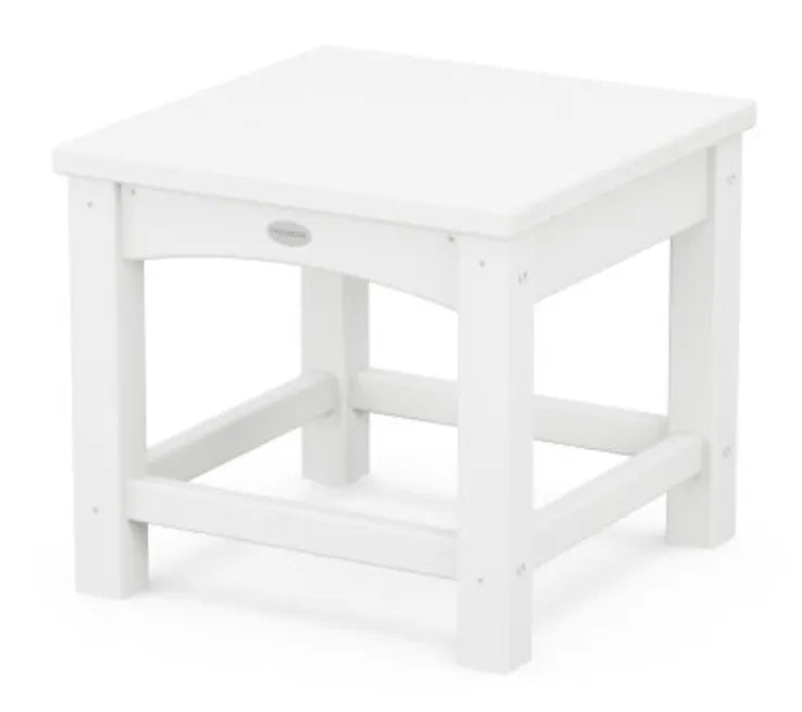 Polywood Polywood Table White POLYWOOD® Club 18&quot; Side Table