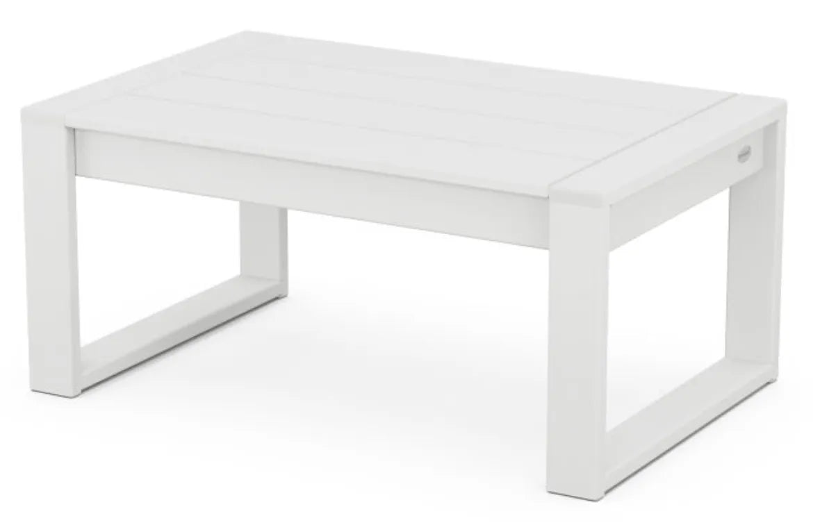 Polywood Polywood Table White POLYWOOD® EDGE Coffee Table