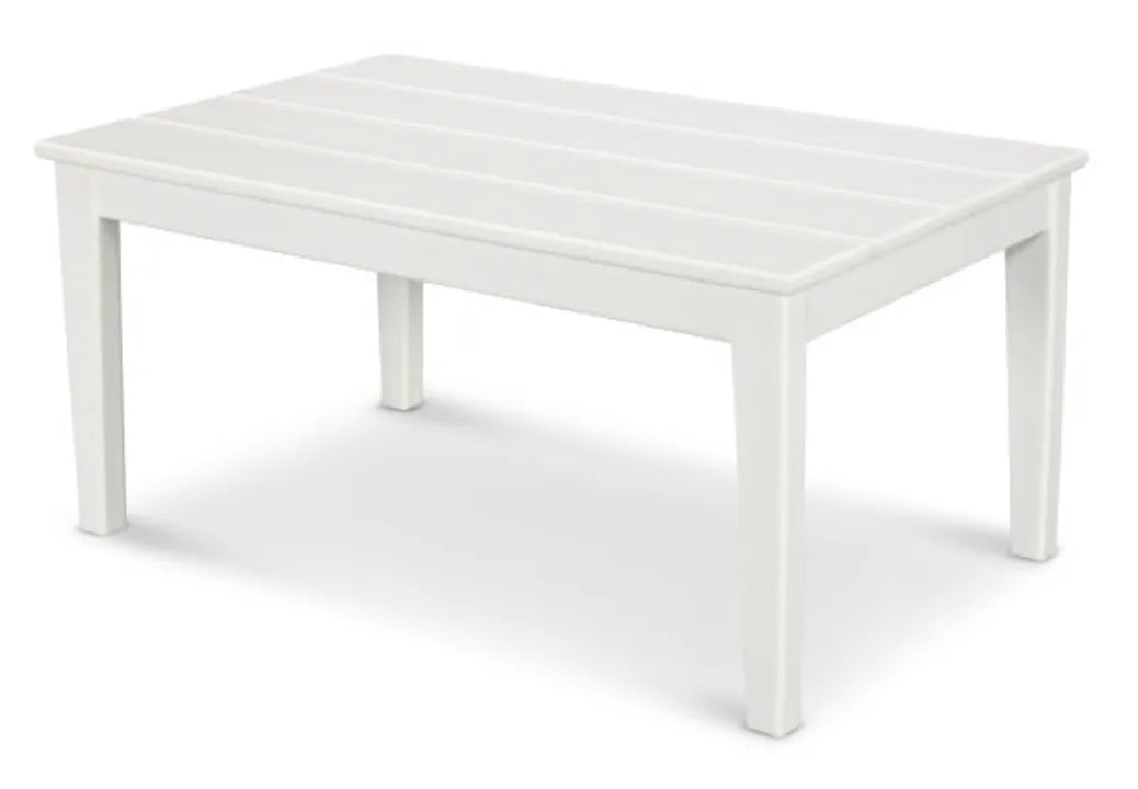 Polywood Polywood Table White POLYWOOD® Newport 22&quot;x36&quot; Coffee Table