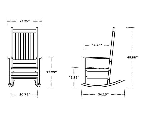 Polywood POLYWOOD® Vineyard Porch Rocking Chair