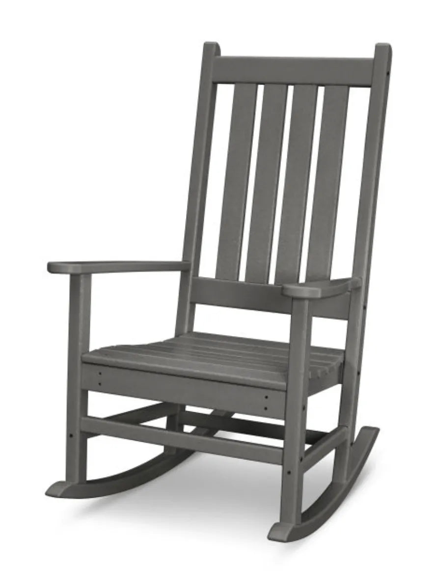 Polywood Slate Grey POLYWOOD® Vineyard Porch Rocking Chair