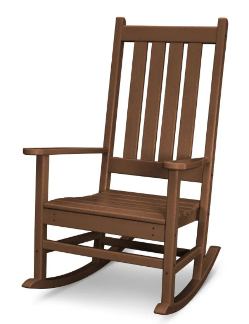 Polywood Teak POLYWOOD® Vineyard Porch Rocking Chair
