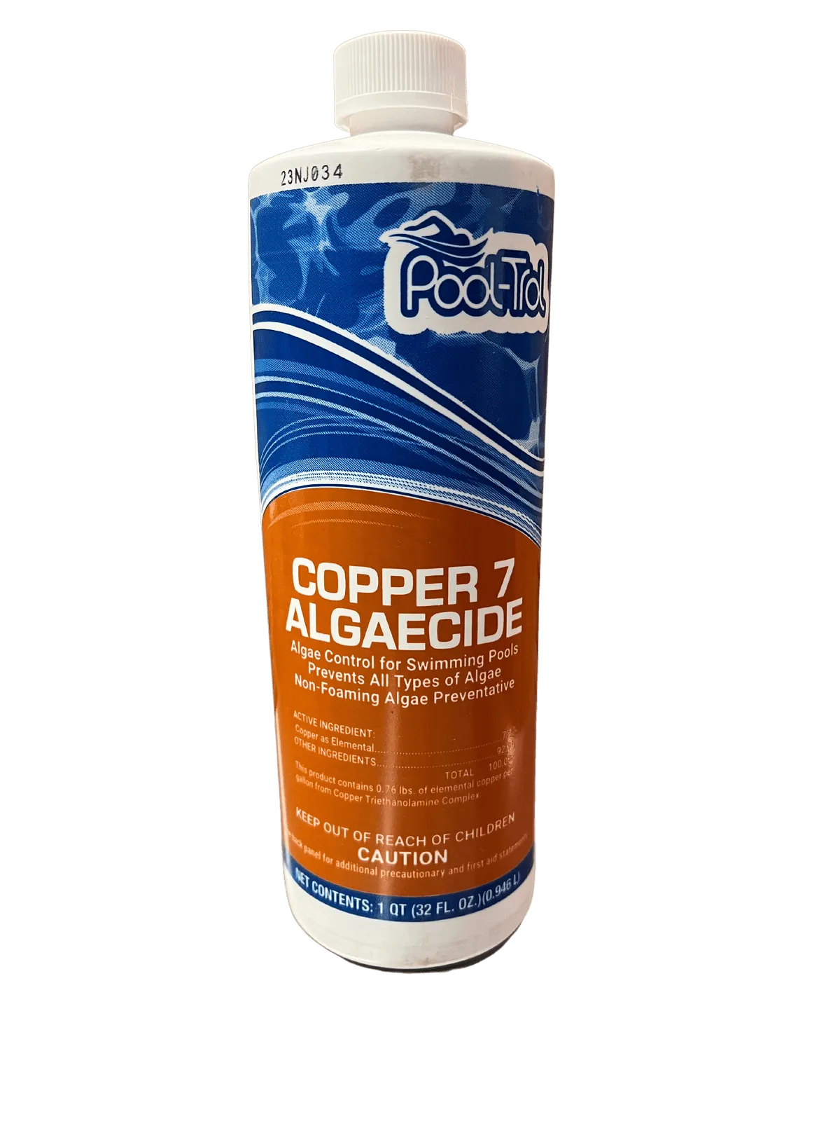 Qualco Pool Chemicals Pool-Trol Copper 7 Pool Algaecide 1 Quart