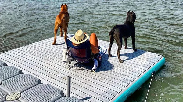 Solstice Inflatable Dock - 10' x 8' Luxe Traction - The Outdoor Shops