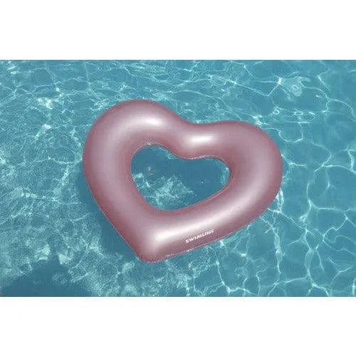 Swimline Metallic Heart Ring