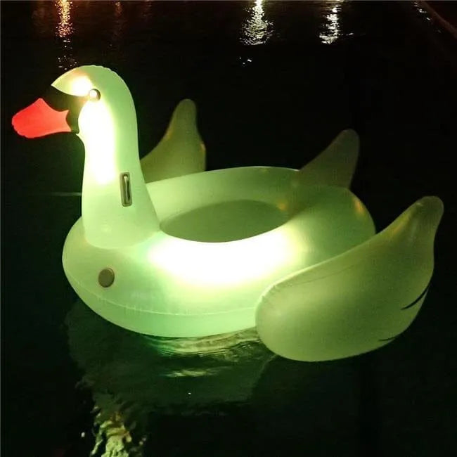 Swimline LED Light-Up Giant Swan