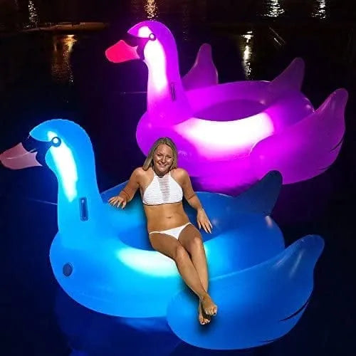 Swimline LED Light-Up Giant Swan