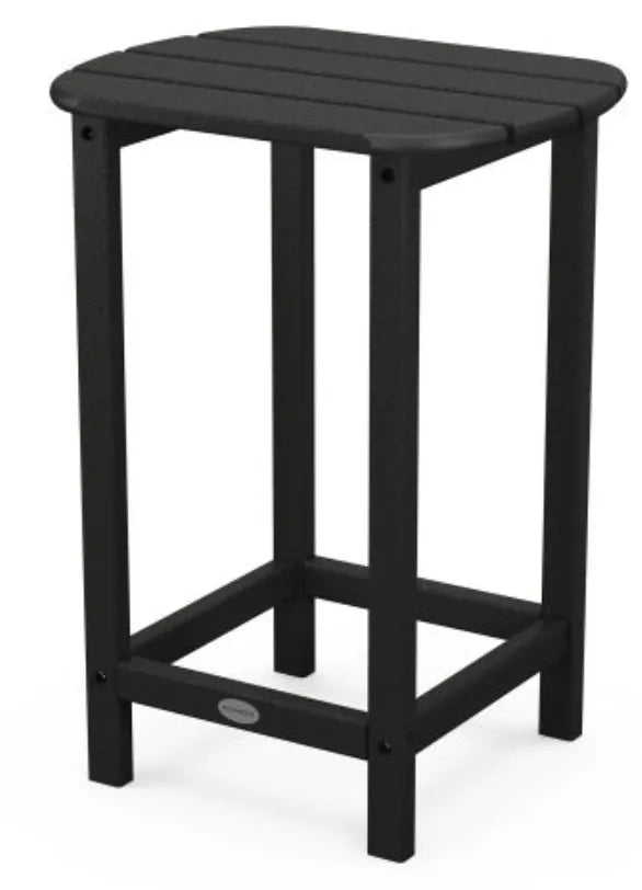 The Outdoor Shops Black POLYWOOD® South Beach 26&quot; Counter Side Table
