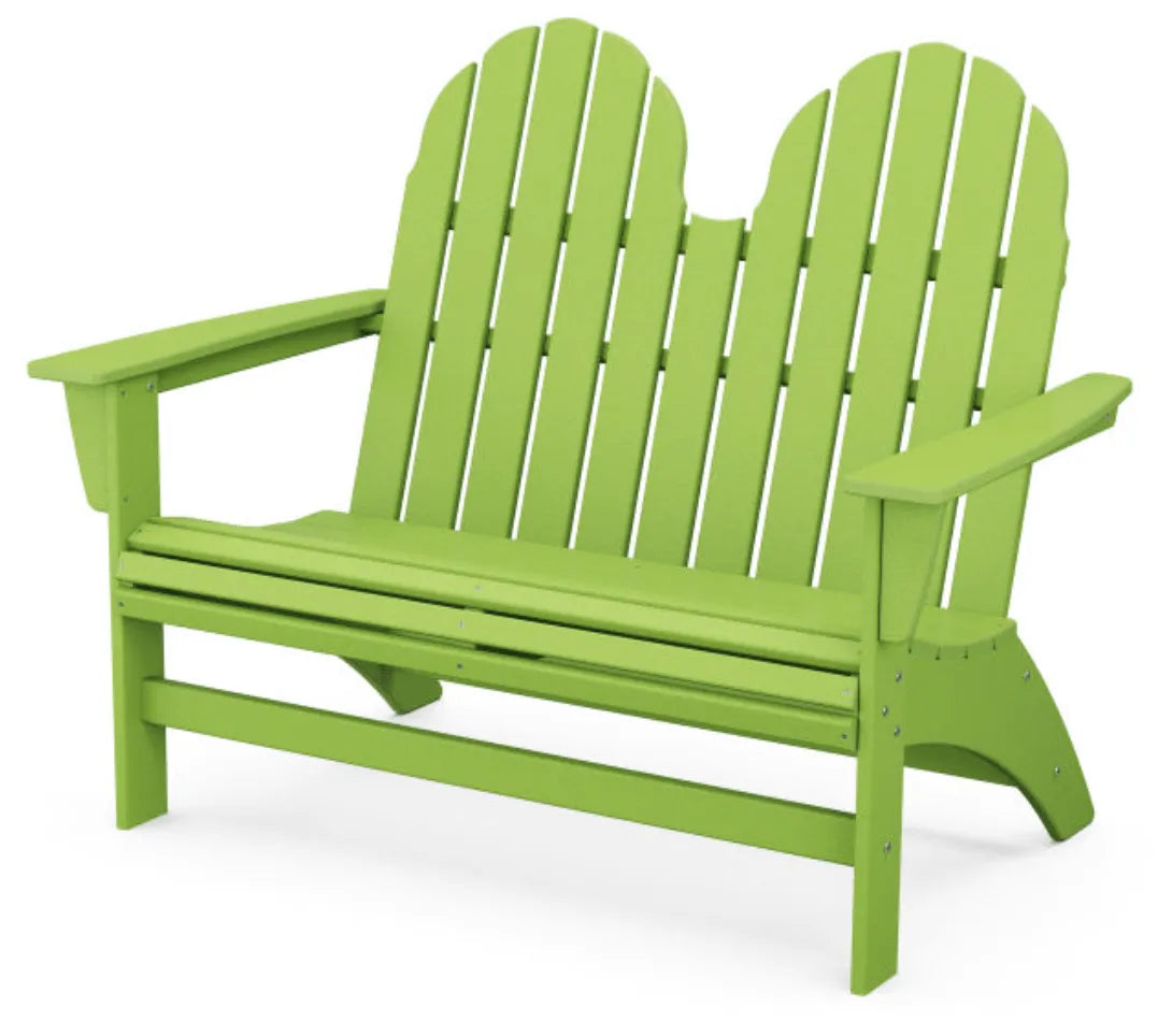 The Outdoor Shops Lime POLYWOOD® Vineyard 48&quot; Adirondack Bench