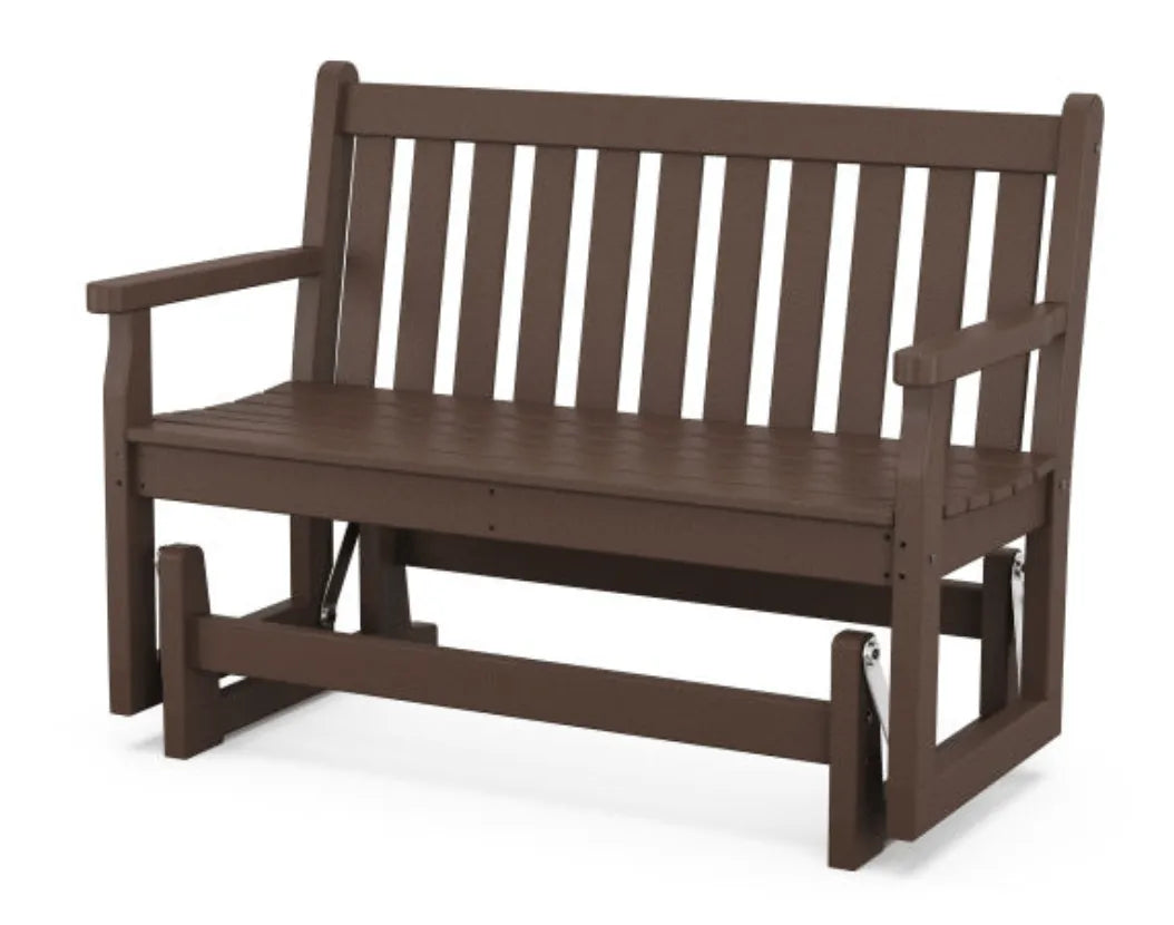 The Outdoor Shops Mahogany POLYWOOD® Traditional Garden 48&quot; Glider