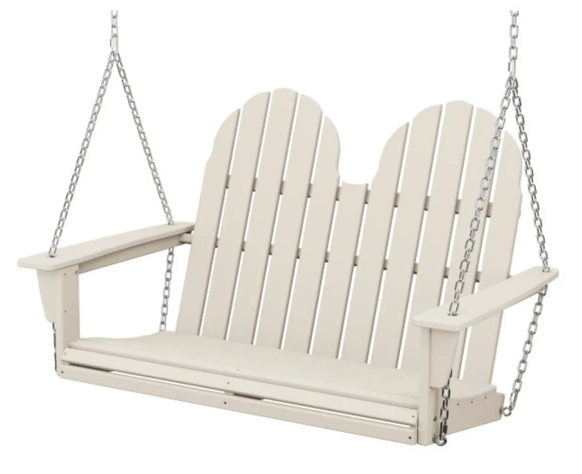 The Outdoor Shops Sand POLYWOOD® Vineyard Adirondack 48&quot; Swing