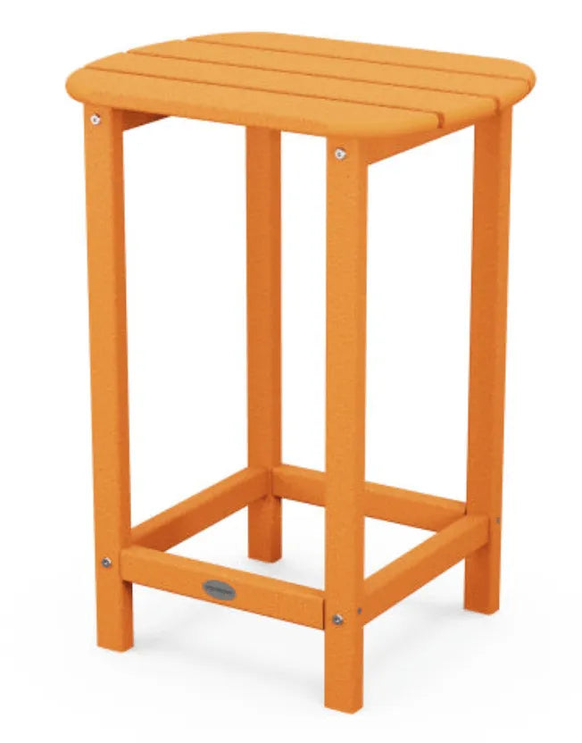 The Outdoor Shops Tangerine POLYWOOD® South Beach 26&quot; Counter Side Table